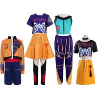 POO Witch Hunter Children Group Cos Suit Korean Wave Girl Rumi Mira Zoe Cosplay Movie Same Costume Halloween Christmas Suits