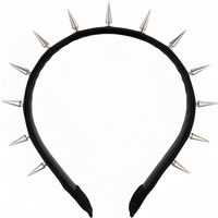 Punk Gothic Rivet Headband Gothic Pointed Nail Headband Women's Dance Show Fashion Headband, Party Carnival Gift, Rivet Headband