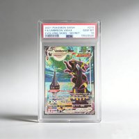 DIY PTCG Rating Collection Card SWSH FA/UMBREON VMAX EVOLVING SKIES - SECRET Single Card 10Points Rating Card Anime Game Gift