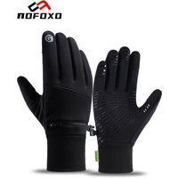 AliExpress nofoxo NOFOXO Windproof Cycling Touch Screen Gloves Winter Warm Full Fingers Non-slip Outdoor Sports Running Motorcycle Running Gloves