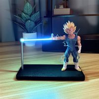 Vegeta Super Saiyan Magnetic Night Light Dragon Ball Z Anime Figure Kids Christmas Birthday Gift Study Goku Ambient Light