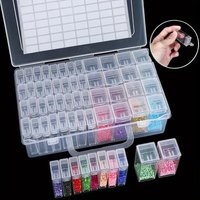 Diamond Painting Beads Storage Box Set, Diamond Art Tools Accessories, DIY Crafts Jewelry Accessories Beads Organizer Container,