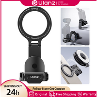 Ulanzi PM01 Pocket 3 Magnetic Expansion Adapter with 1/4" Screw Cold Shoe Action Mount for DJI OSMO Pocket 3 Outdoor Vlog Live