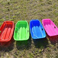 65cm Winter Toboggan Sled Pull Board for Kids And Adults Winter Fun With Grass Sliding Board Skiing Skating For Sand Skiing