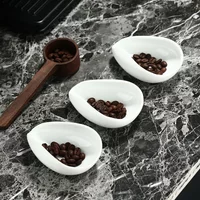 Coffee bean measuring tray, scale, bean dish, coffee powder, ceramic measuring cup weighing Easy to clean coffee powder dish