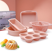 Multi Styles Chiffon Cake Silicone Baking Tray Mold DIY Toast Bread Cupcake Chocolate Mould Dessert Gift Soap Candle Making Set