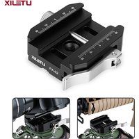 XILETU 140g QR Clamp, CNC Aluminum Quick Release Clamp, Arca-Swiss & Picatinny Adapter for DSLR Camera Tripod Monopod Ball Head