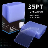 25PCS Toploader Card Sleeve 35PT Top Loader Card Protector for PKM 3” X 4“ Standard Size Rigid Hard Card Holder for MTG TCG Card