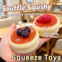 New Slow Rebound Cream Blaster Cake Squishy Pinch Fidget Toy Soft Fingertip Calming Anti-Stress Anxiety Decompression Toy