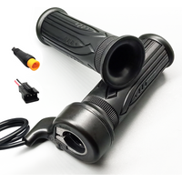 AliExpress NONE Right handle throttle full twist throttle 24V 36V 48V 60V 72V, with 3-pin waterproof/SM connector, suitable for electric bicycle