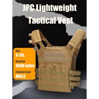 Military Waterproof Tactical Vest JPC - Lightweight MOLLE Plate Carrier for Jungle Security CS Hunting Outdoor Body Armor