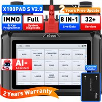 XTOOL X100 PADS Schlüsselprogrammiergerät, Wegfahrsperren-Tool, Kfz-Scanner, Schlüsselgenerierung, OBD IMMO, Schlüsselanlernen für 99% aller Fahrzeuge, All-System-Diagnosegerät, CAN FD, DOIP, FCA, 32+