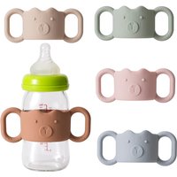 1pc Silicone Baby Bottle Handles, Narrow Straw Bottle Holder, Helps Baby Hold The Bottle, Global Fit, Standard Caliber, Removabl