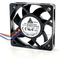 for Delta EFB0512HHA 5010 5cm 5mm DC 12V 0.2A thin server cooling fan 50*50*10mm