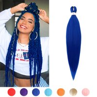 Pre stretched Braiding Hair, 26 Inch Long Braid Hair Extensions for Women, Yaki Braids Hair Professional Synthetic Hair Colored