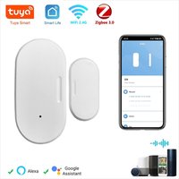 Tuya Door Window Magnetic Sensor Contact Sensor Open Closed Detector Smart Home Life Alarm Security Protection Alexa Google Home