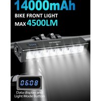 AliExpress NEWBOLER Bicycle Light Front 14000mAh Bike Light 4500Lumen Waterproof Flashlight USB Charging MTB Road Cycling Lamp Accessories