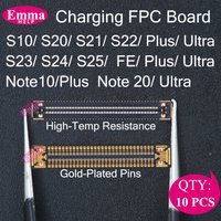 10Pcs Charging FPC Connector For Samsung S25 S24 S23 S22 S21 S20 Ultra Plus Note 10 20 Motherboard Main Board Flex Ribbon Port