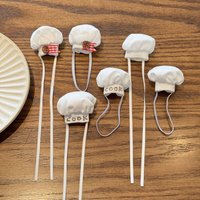1PC 10-15cm Universal Original Plush Toy Chef Hat with Fabric Decoration High-Quality Chef Hat for Dolls