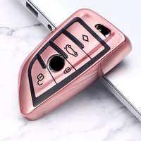 Auto TPU Car Key Case Cover Shell Fob Holder Protector Keychain For BMW X5 F15 X6 F16 G30 X1 F48 F39 7 Series G11 Accessories