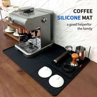 Simple Kitchen Tools Coffee Machine Silicone Pad Tray Bar Pad New Household Square Two-in-one Drain Pad Powder Pad