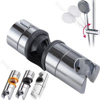ABS Adjustable 18~25mm Shower Head Holder Shower Holder Universal Clamp Showerhead Rail Slide Bracket Bathroom Accessories