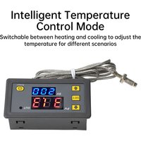W3230 Temperature Controller M6 Threaded K Thermocouple Digital thermostat -60°C to 500°C Relay Output DC 5V 12V 24V/AC 110-220V