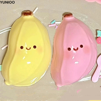 Cute Lovely Simulation Banana Squeeze Toy Soft Super Soft Super Elastic Fruit Toys Elastic Pink Slow Rebound Fruit Toy Adult