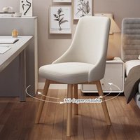 Computer chair Household solid wood dining chair Simple sedentary comfortable study desk stool backrestGirlsbedroom makeup chair