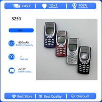 Refurbished Original 8250 2G Unlocked GSM 900/1800 Mobile Phone Russian Arabic Hebrew Keyboard Made in Finland