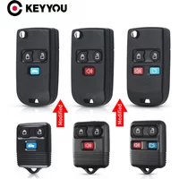 KEYYOU For Ford Focus Complete Escape Mustang Explorer Lincoln Town Sport 1PCS Modified Folding Car Key Case