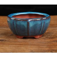 Chinese Style Bonsai Flowerpot Ceramic Craft Plant Pot Planter Home Decor 7.5*5.7*4cm