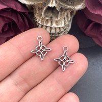 30pcs 18*15mm Vintage Wiccan Witch Knot Charms Celtic Protection Amulet Witchcraft Pendant For DIY Earring Jewelry Making