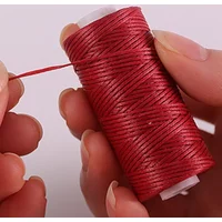 1PC 150D Flat Waxed Thread 0.8mm DIY Leather Sewing Cord Durable Anti-Fray Leather Craft Stitching Supplies
