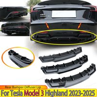 Lèvre de diffuseur de pare-chocs arrière pour Tesla modèle 3 Highland 2023 – 2025, Kits de carrosserie de plaque de séparation de becquet arrière, rénovation externe