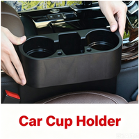 Adjustable Car Cup Holder Expander with Phone Holder Multifunctional Dual Cup Organizer Aromatherapy Car Adapter