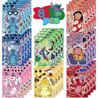 AliExpress Disney 8PCS Science Fiction Animated Movies Make A Face Graffiti Stickers For Helmet Bicycle Hand Account Pencil Case Decals