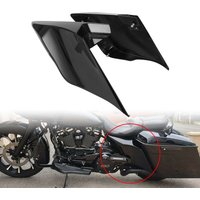Black Stretched Extended Side Cover For 14+ Harley Davidson Touring
