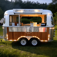 DOT Certificate Coffee Cart Snack Food Trailer Concession Trailer Food Trucks Mobile Food Trailer with Full Kitchen
