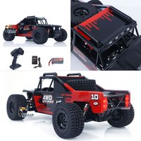 1/10 Radio Control Desert Truck 1003 4WD Electric RC Off Road Car Metal Motor Base Light System Gyro Remote Controller 80KM/H
