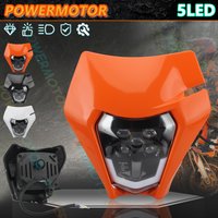 Plaque de phare LED pour moto, pour KTM EXC XC SX MX XC 125 250 300 450 Supermoto Enduro, phares universels pour moto hors route