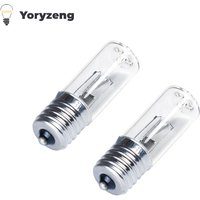 2PCS DC 10-12V E17 UVC Ultraviolet UV Light Tube Bulb 3W Disinfection Lamp Ozone Sterilization Mites Lights Germicidal Lamp Bulb