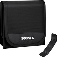 NEEWER 67mm Filter Case, Trifold Foldable Splash Resistant Protective Carry Pouch Storage Bag, Holds Up to 3pcs Filters