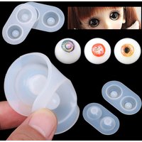 Various Size Creative Doll's Eyes Mold Half Round Eyeballs Silicone Casting Mould Resin Crystal Craft Tools DIY Handmade Toy
