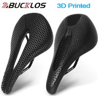 AliExpress BUCKLOS Bicycle 3D Printed Bike Seat 143MM 155MM Carbon Fiber Bike Seat Cushion Ultralight 3D Racing Bicycle Saddle Nylon Mtb Saddle
