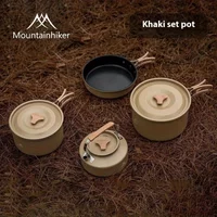 Mountainhiker new set pot kettle outdoor pots and pans stove camping equipment cooker cooker cooker cooker cooker cooker