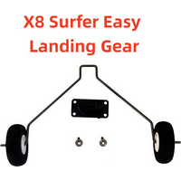 Surfer X8 fixed-wing foam aircraft landing gear sponge front wheel bracket installation and modification