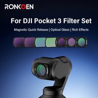 Ronkoen Magnetic ND/CPL Filter Set For DJI OSMO Pocket 3 Creator Combo Accessories, Action Camera Neutral Density Filters