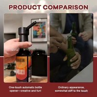 Creatives Catapult Bottle Opener Metal Beer Cap Launcher Tool for Home Party Bar Drink Gadget Kitchen Drink Preparation