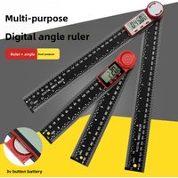 New 2 in 1 Digital Angle Finder Protractor Caliper Black Vernier Caliper Multifunctional Electronic Angle Ruler Measuring Tool